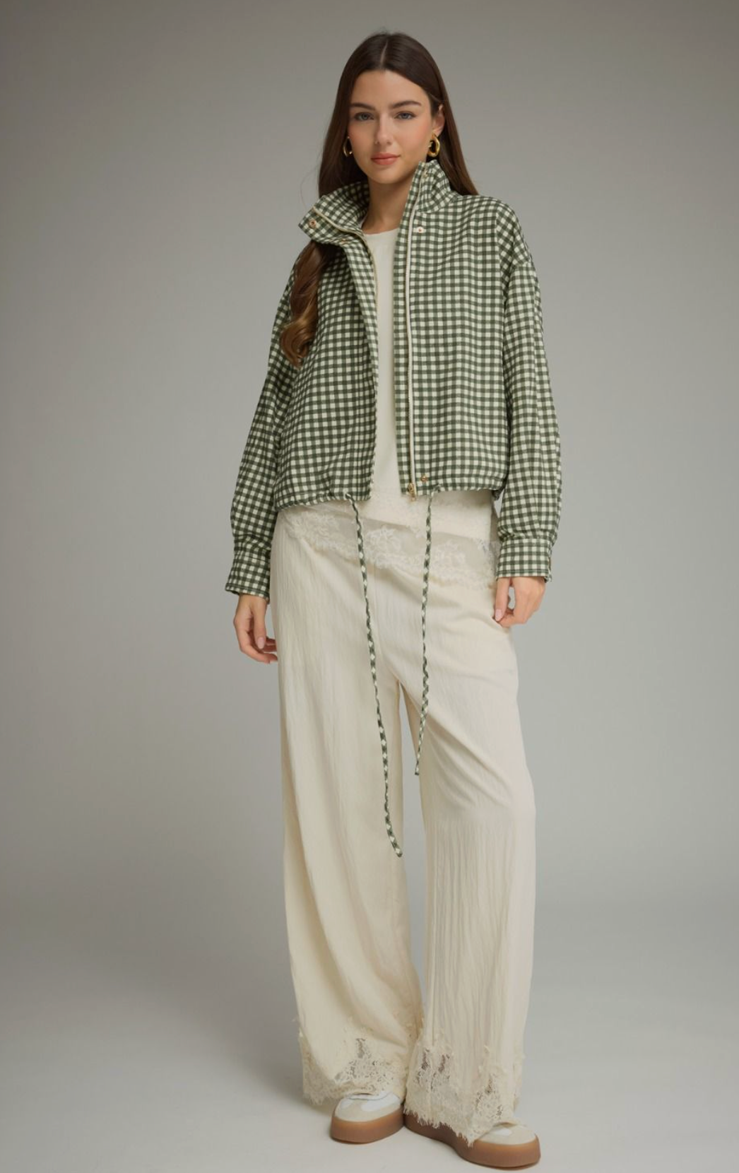 Gingham Getaway Jacket