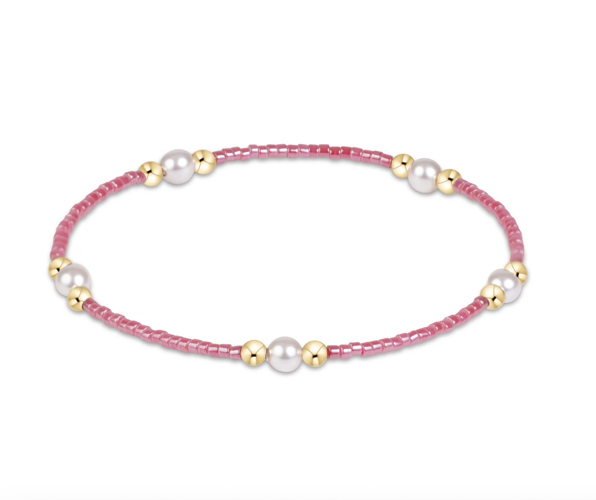 E Newton Hope Purpose Pearl Bracelet - Pink Champagne