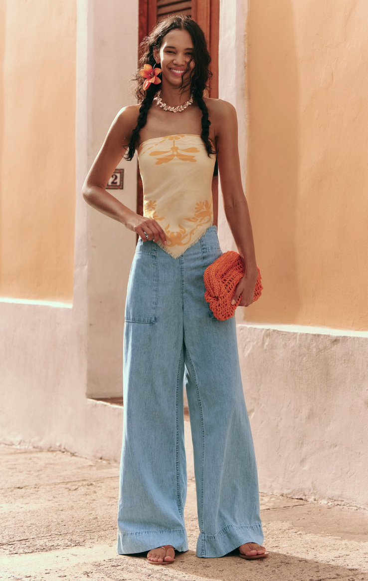 Breezy Denim Pull On - Dusk