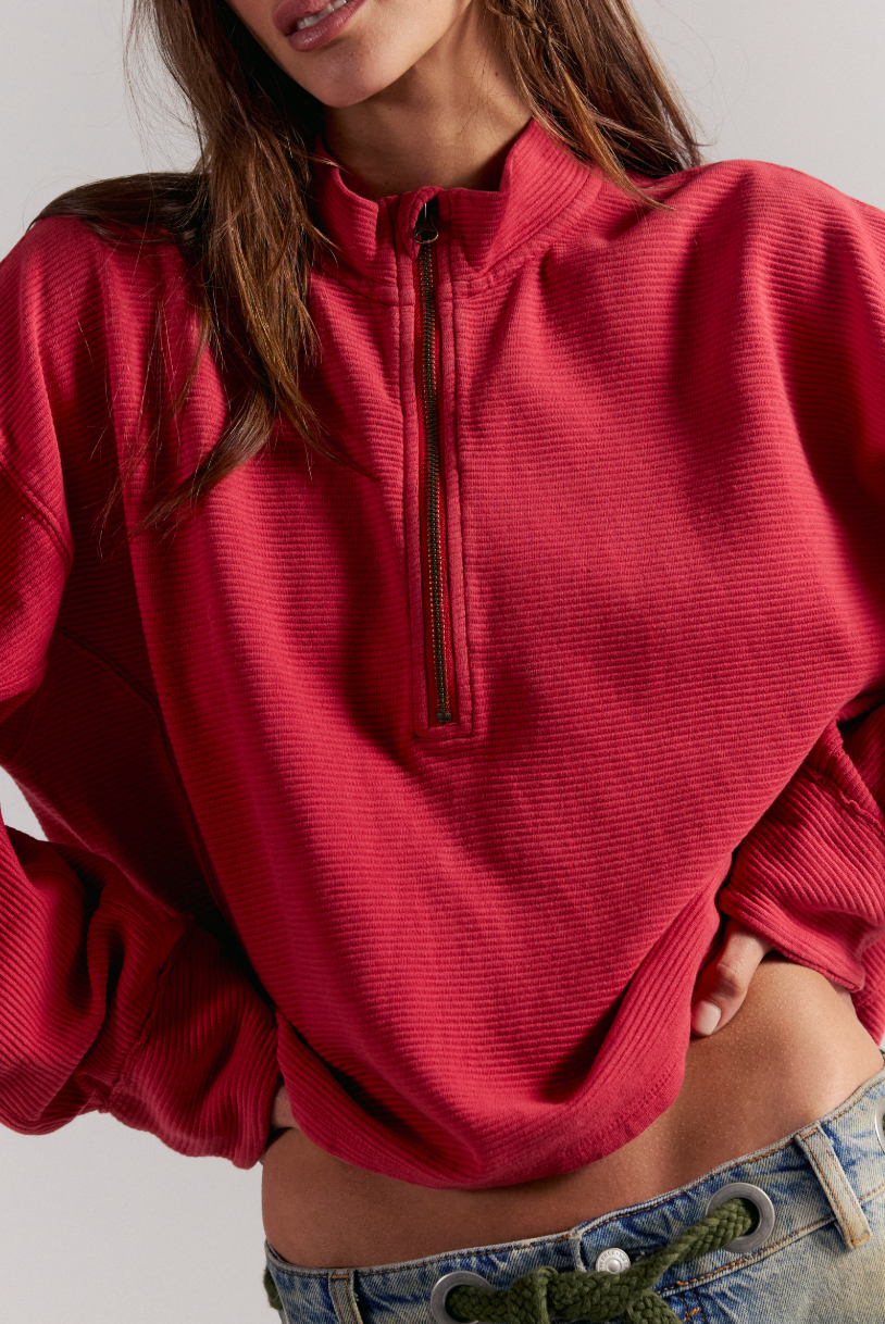 Celeste Quarterzip - Salsa