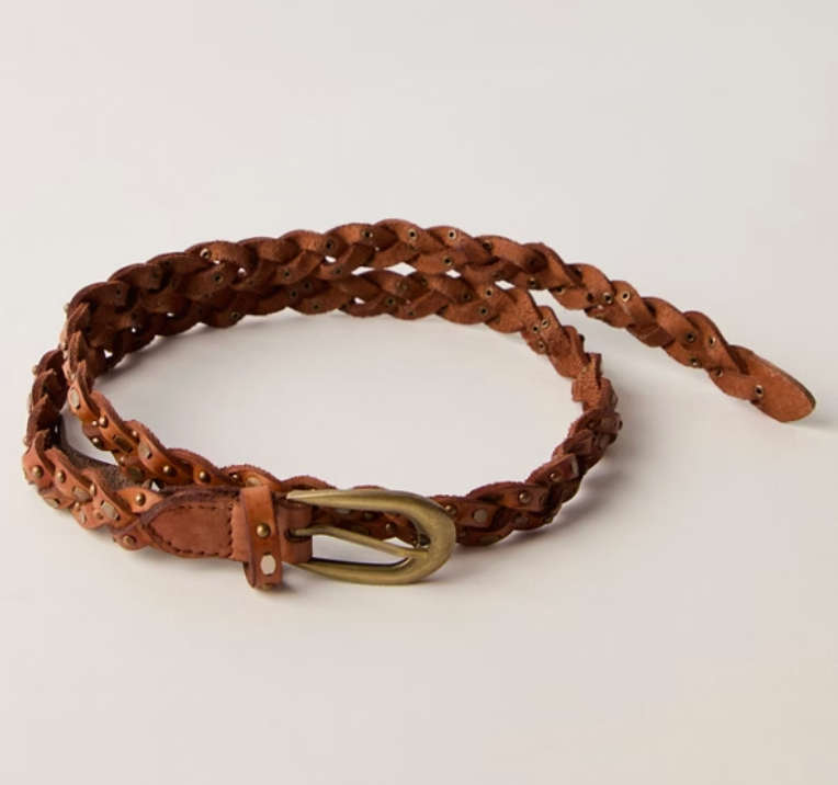 Sol Stud Belt - Cognac