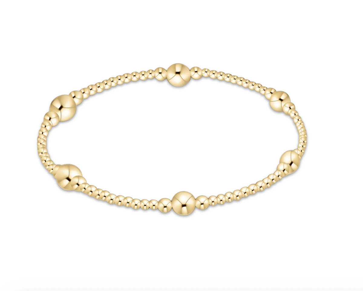 E Newton Purpose Gold 5mm Bracelet