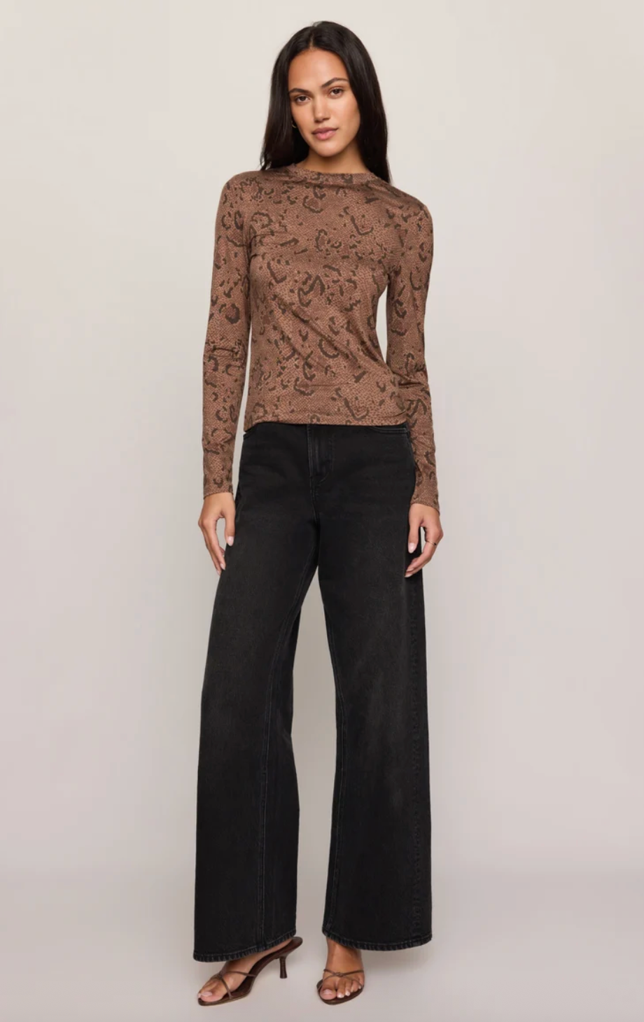 Z Supply Onyx Snake Top - Cocoa Bean