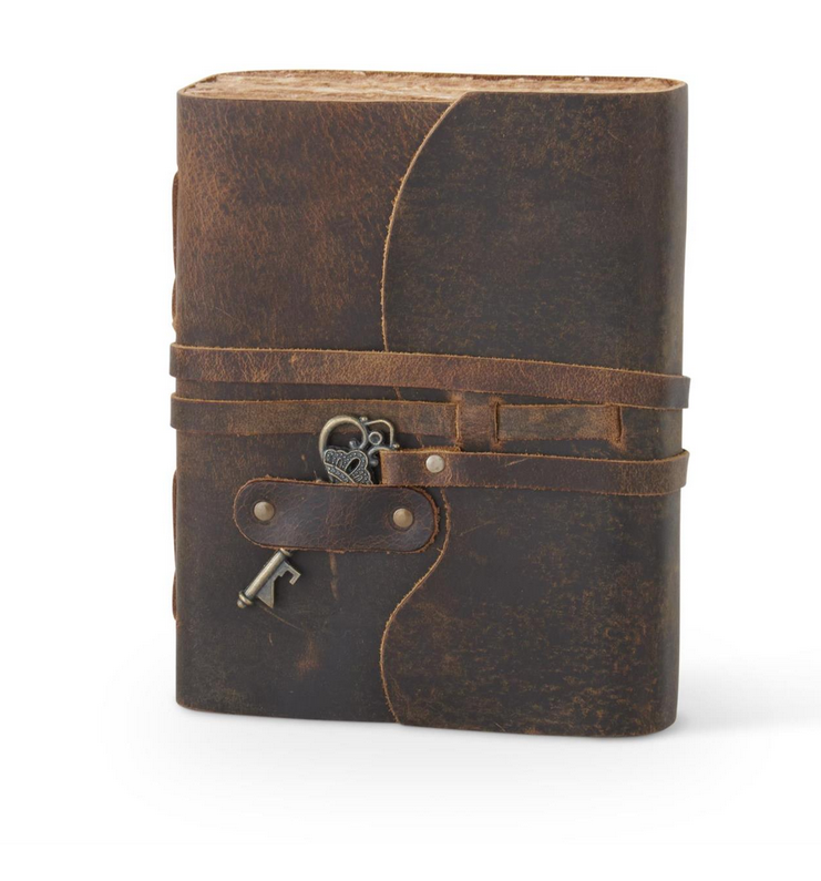 Handcrafted Leather Journal with Key