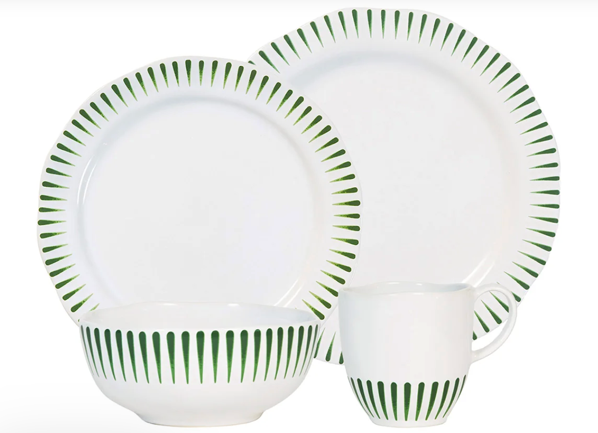 Sitio Stripe Dinnerware 4 pc Place Setting