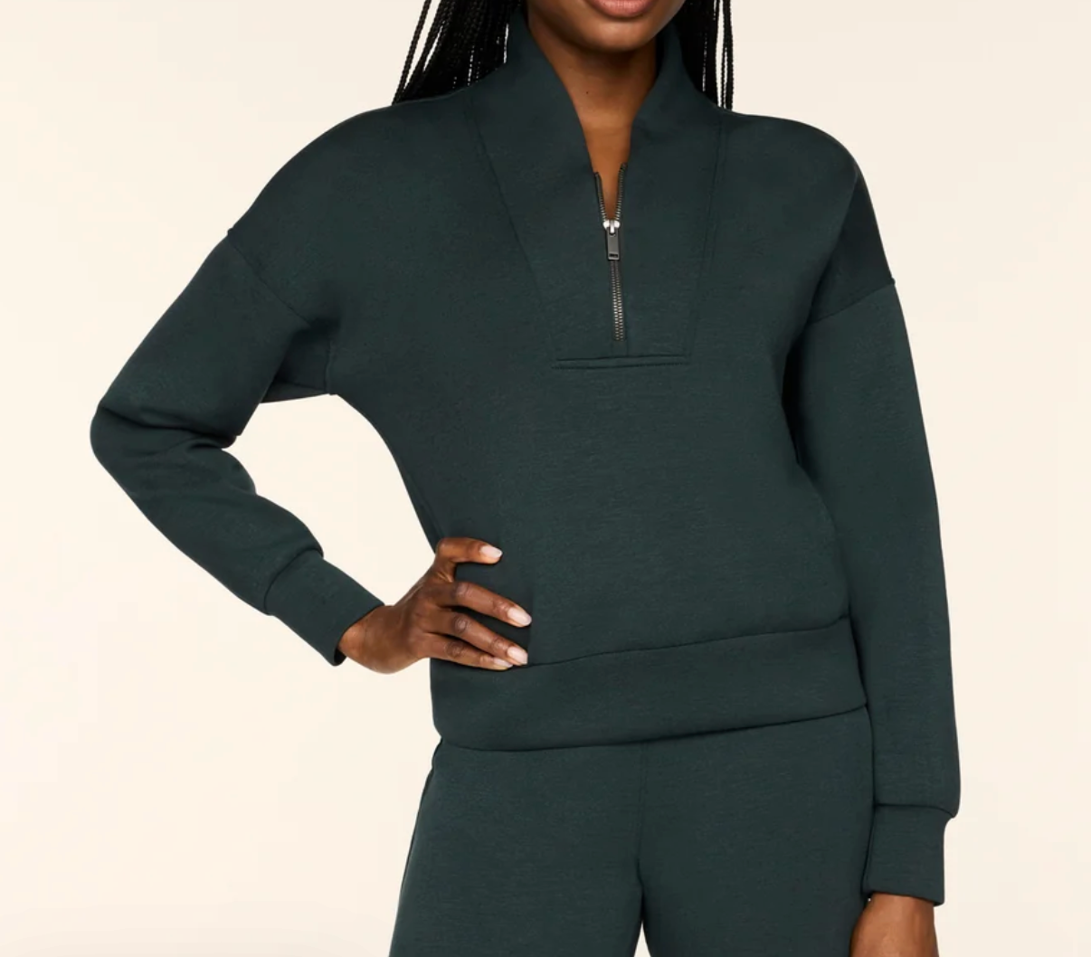 SPANX AirEssentials Shawl Collar Half Zip