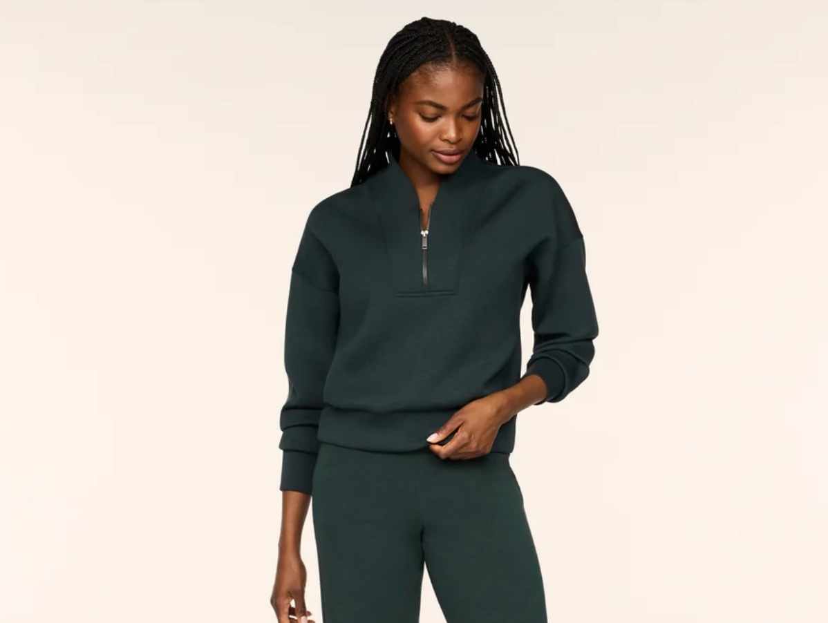 SPANX AirEssentials Shawl Collar Half Zip
