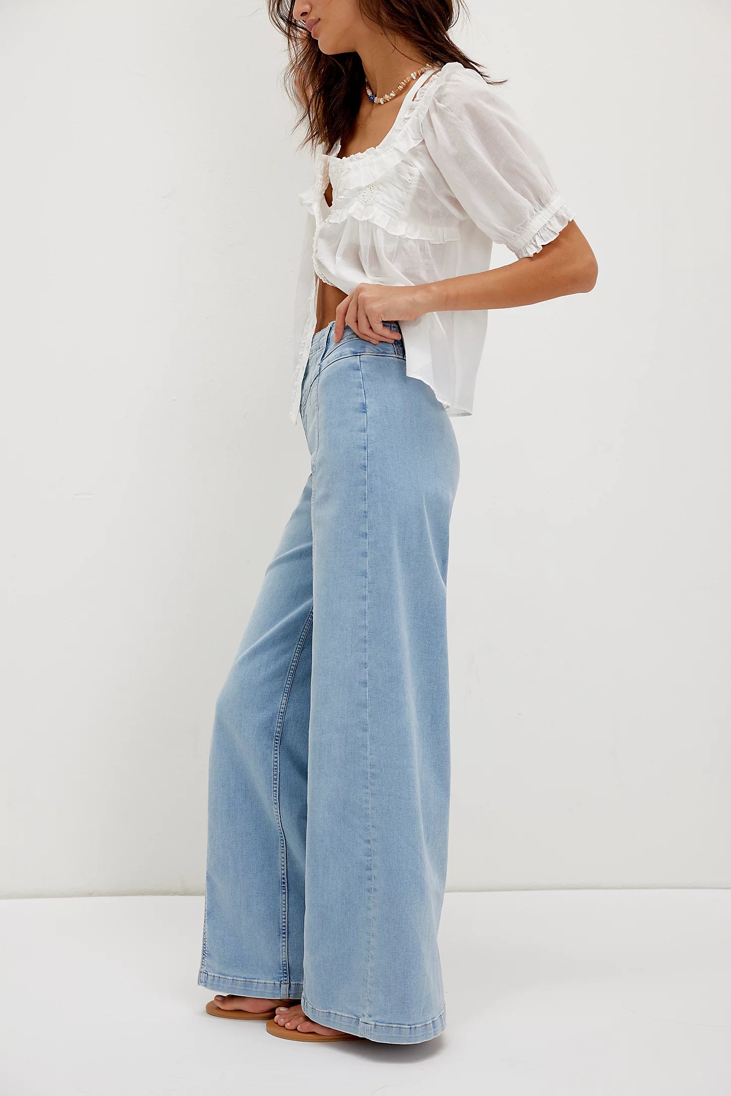 Free People Libre Wide-Leg Jeans - Palermo