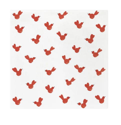 Vietri Papersoft Red Bird Napkins