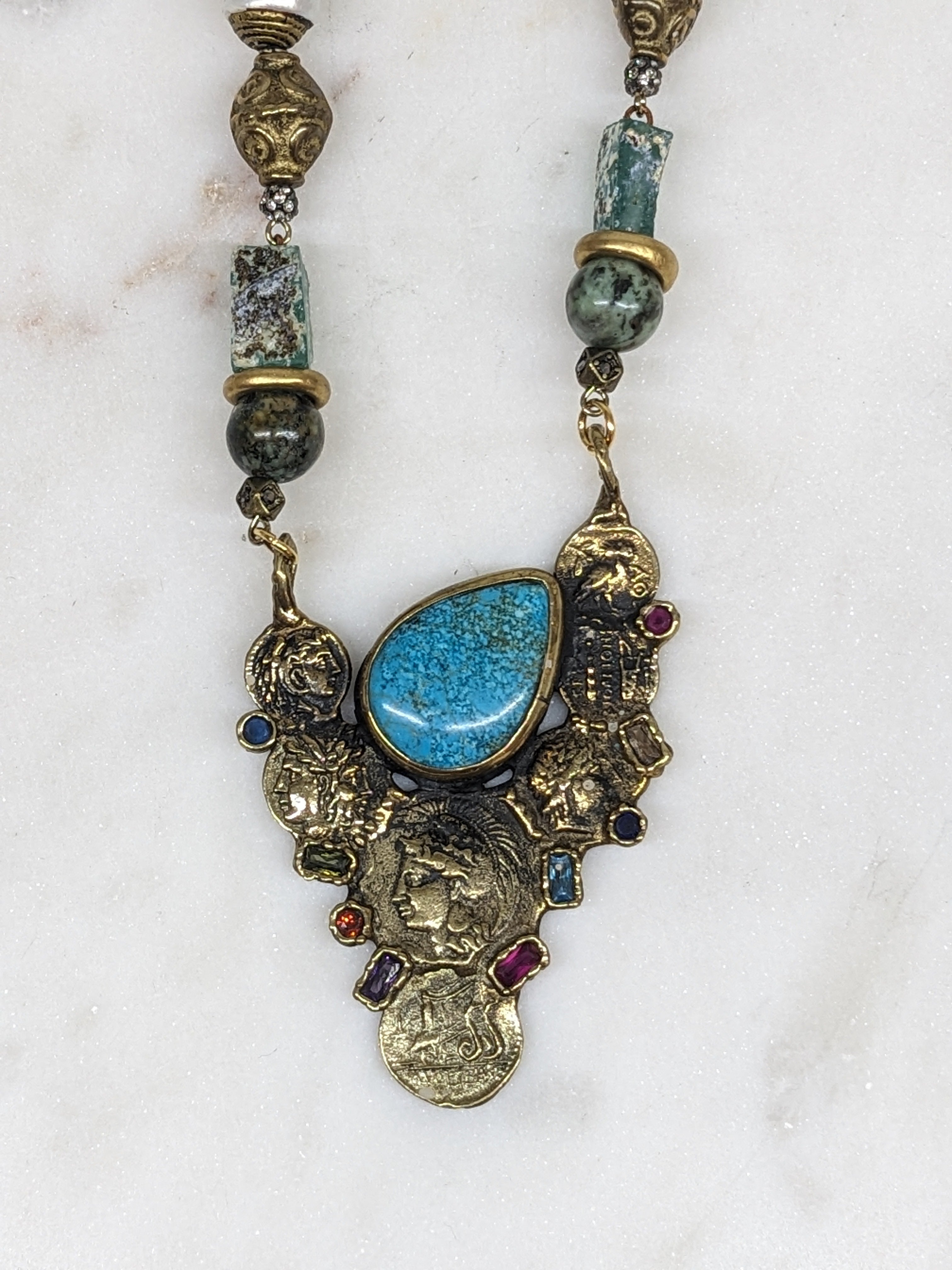 Turkish Stamped Pendant Necklace