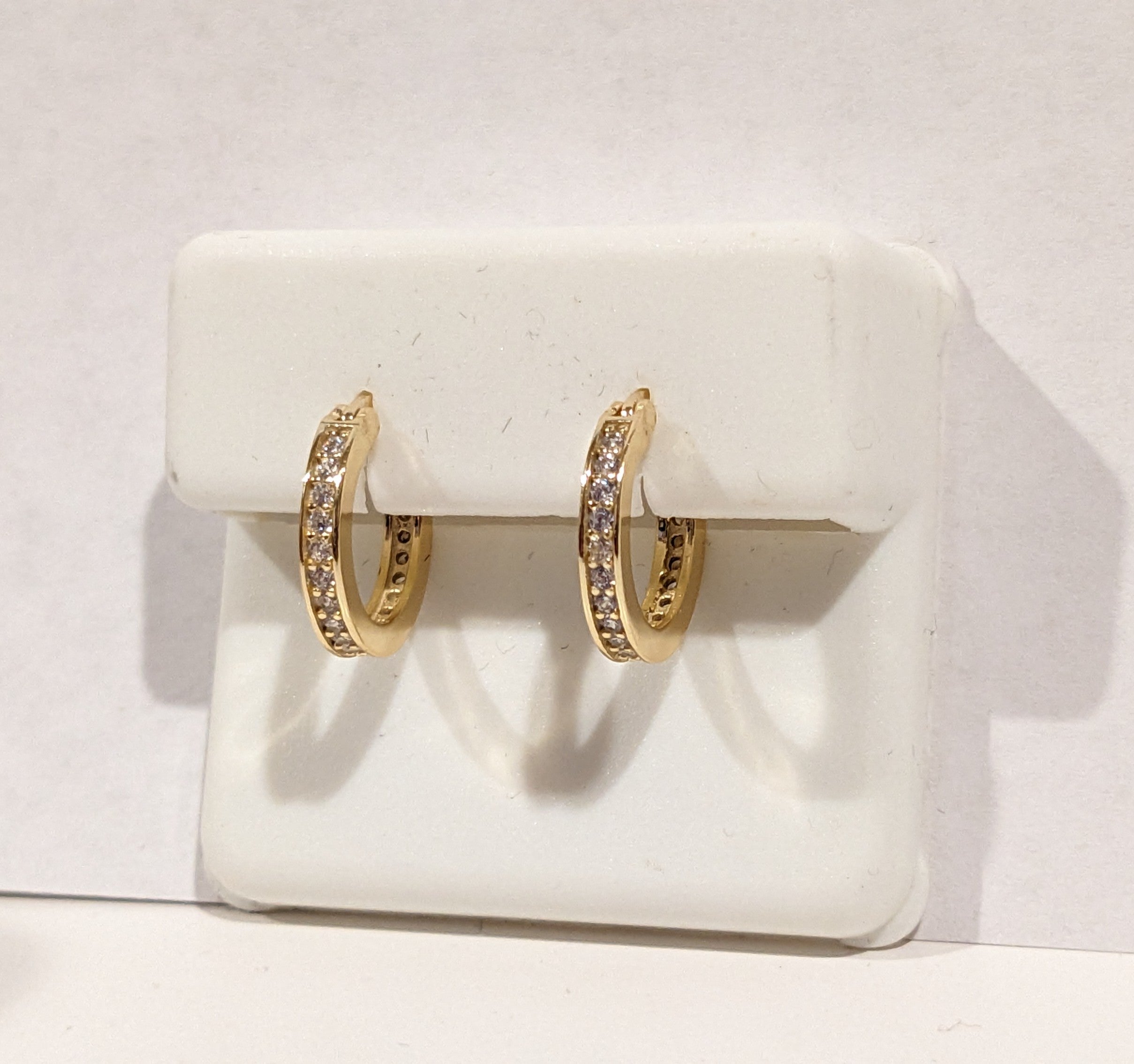 The Graduate Gold Plate Hoops