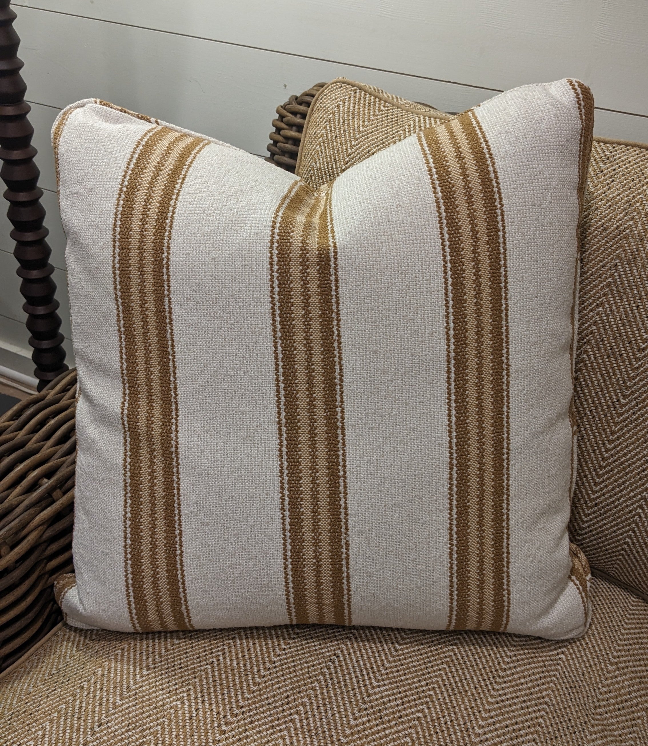 Harbor Stripe Outdoor Throw Pillow