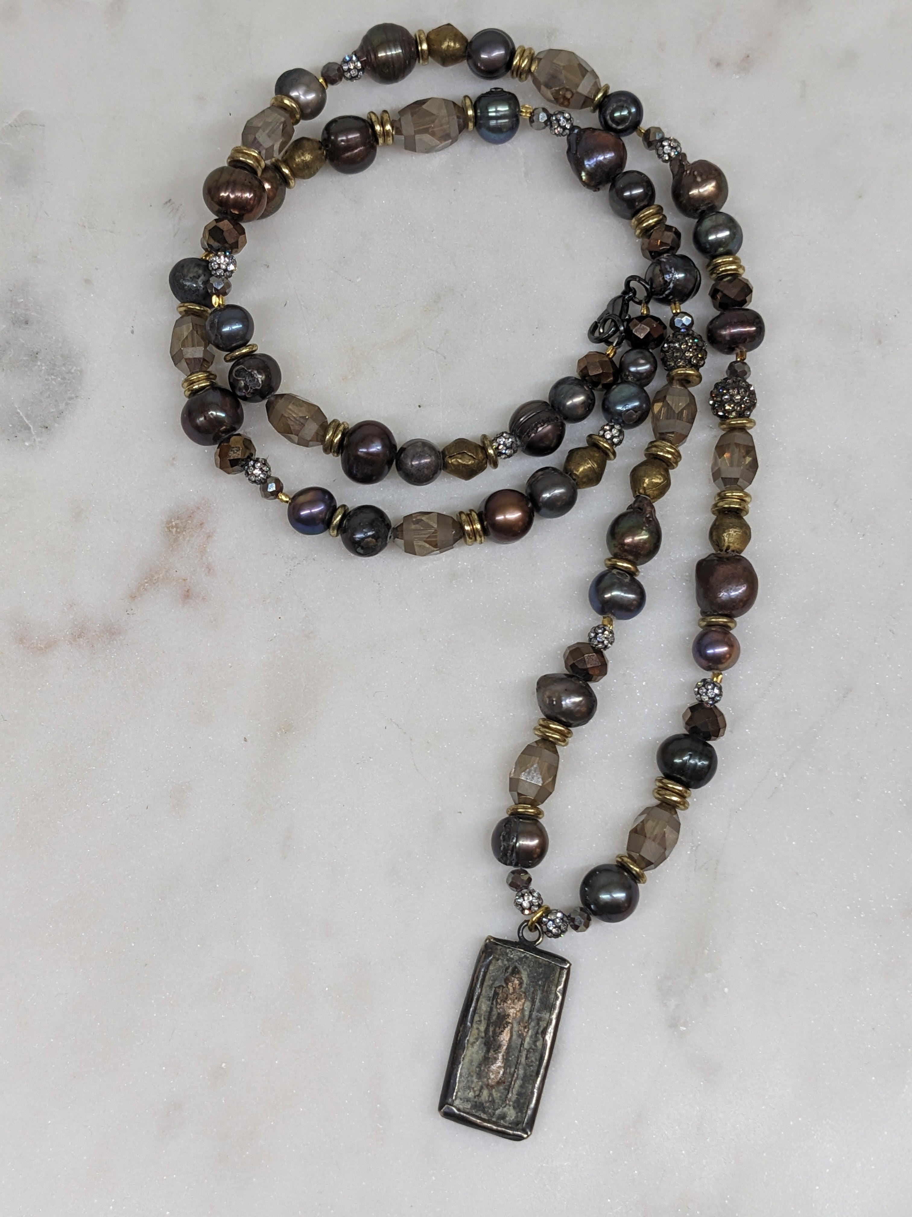 Pearl Mala Statement Necklace