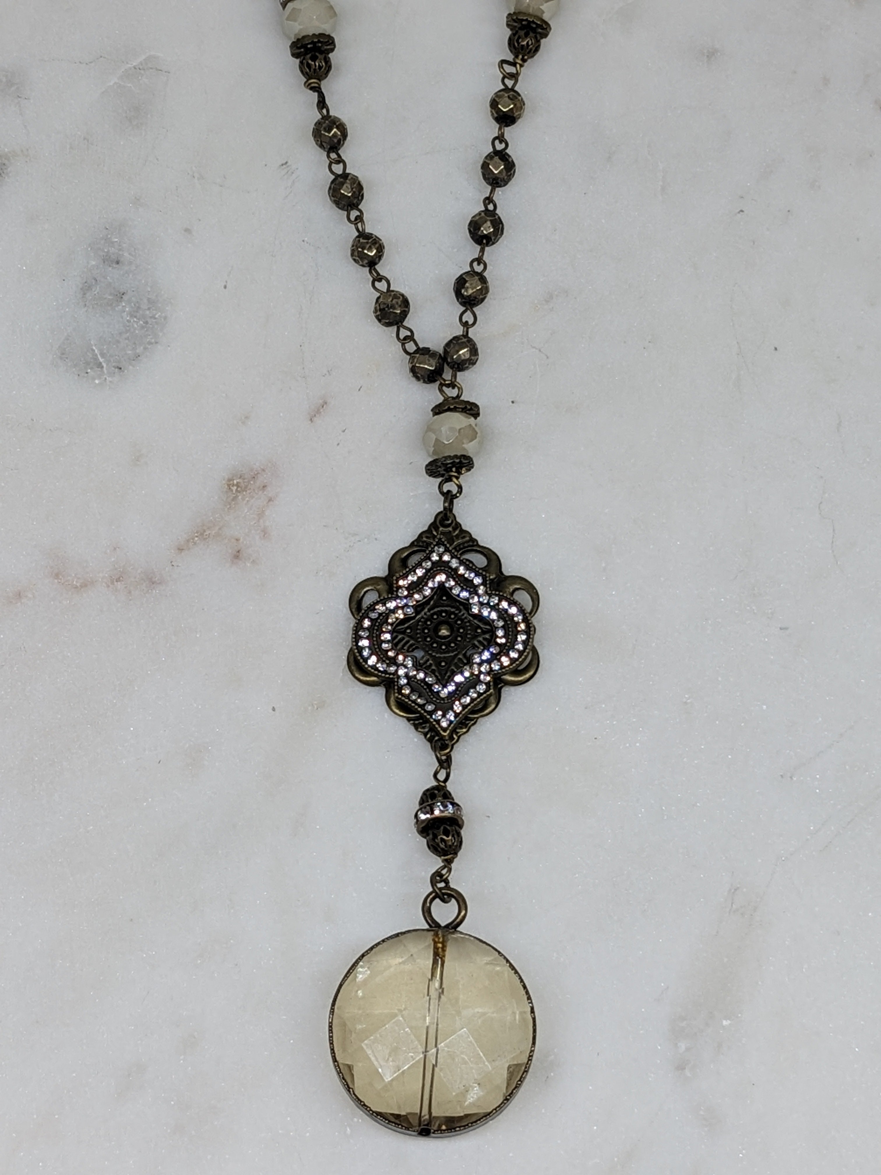 Chandelier Crystal Pendant Necklace