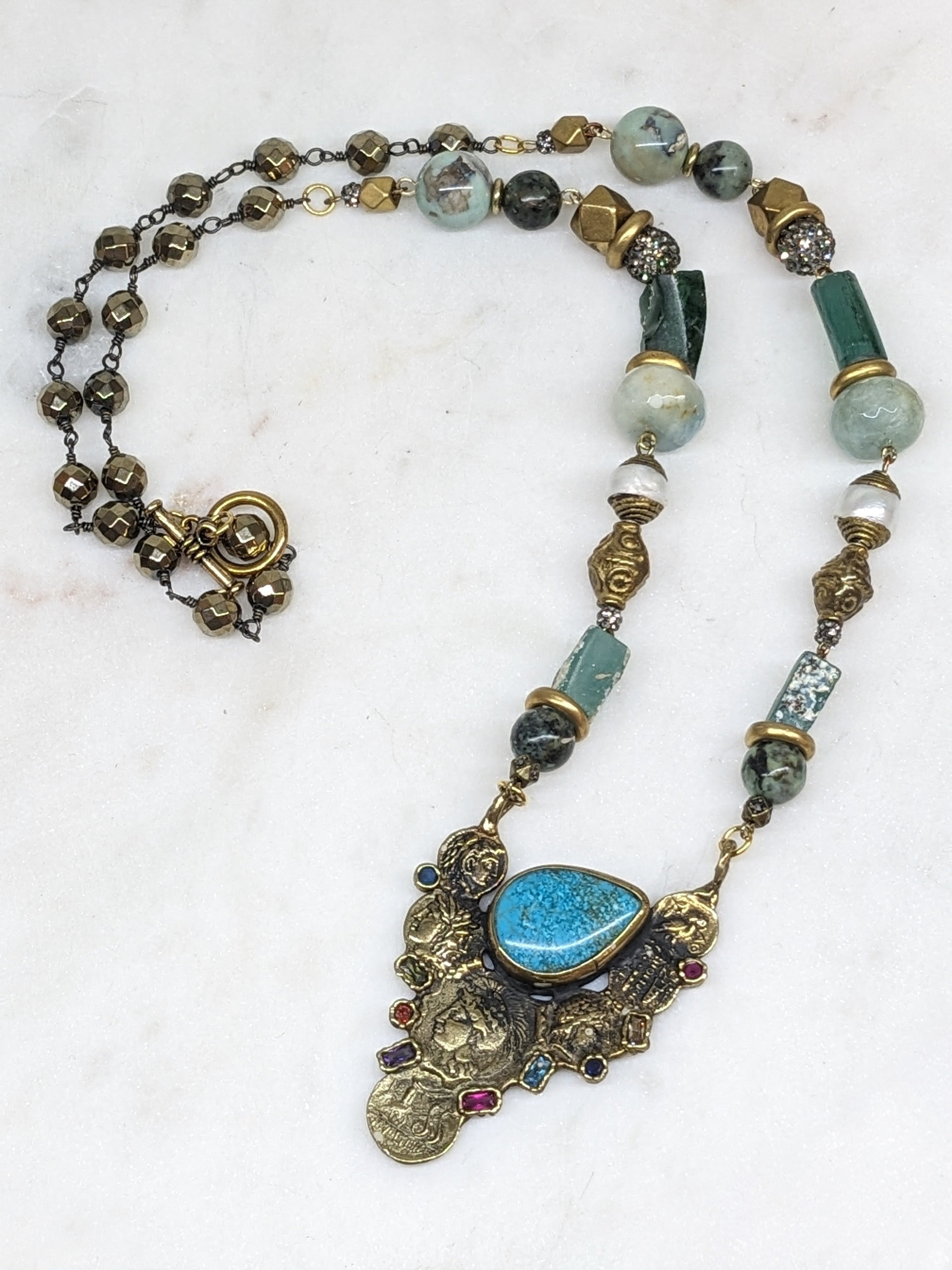 Turkish Stamped Pendant Necklace