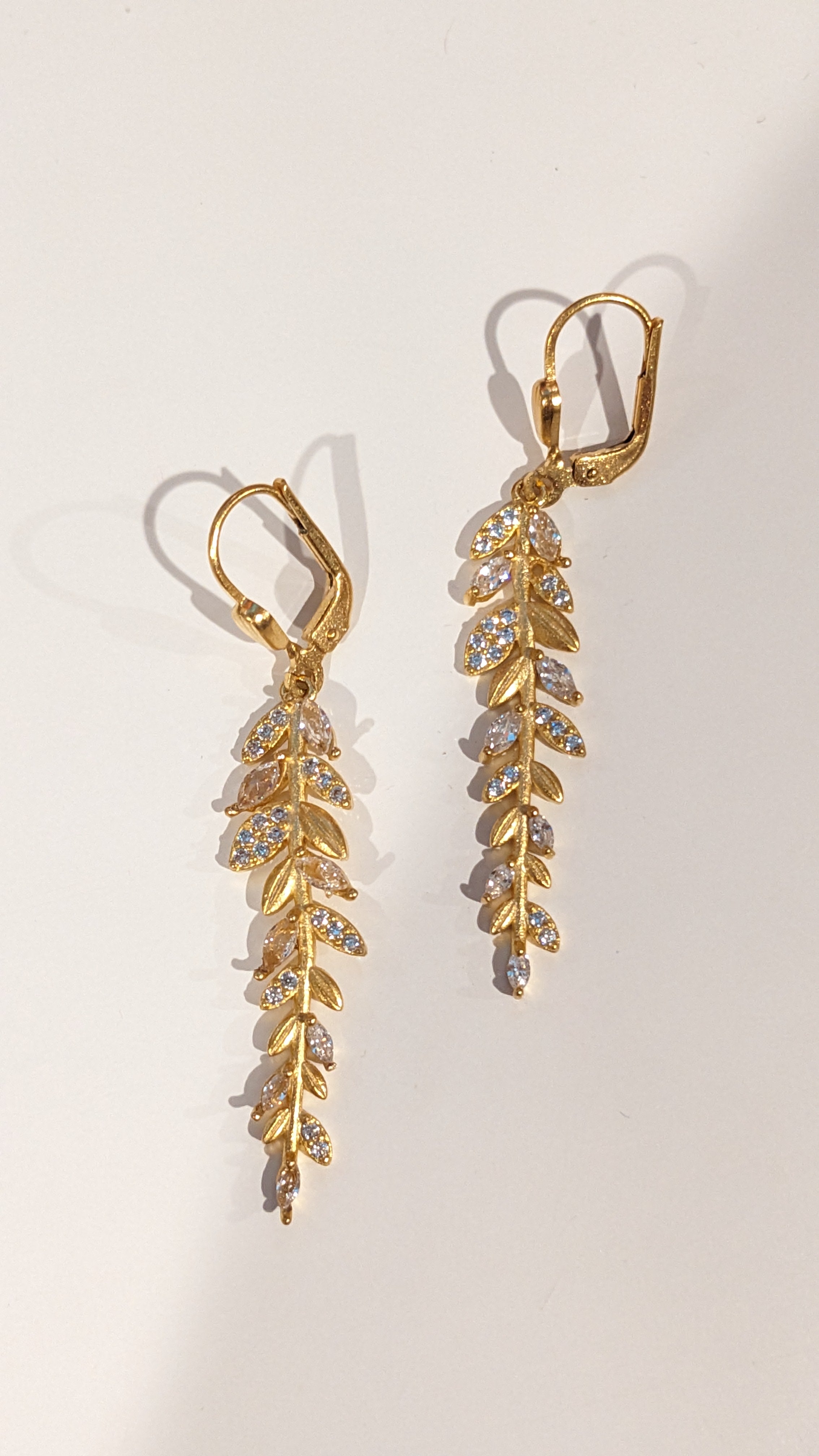 Rhinestone Branch Earrings