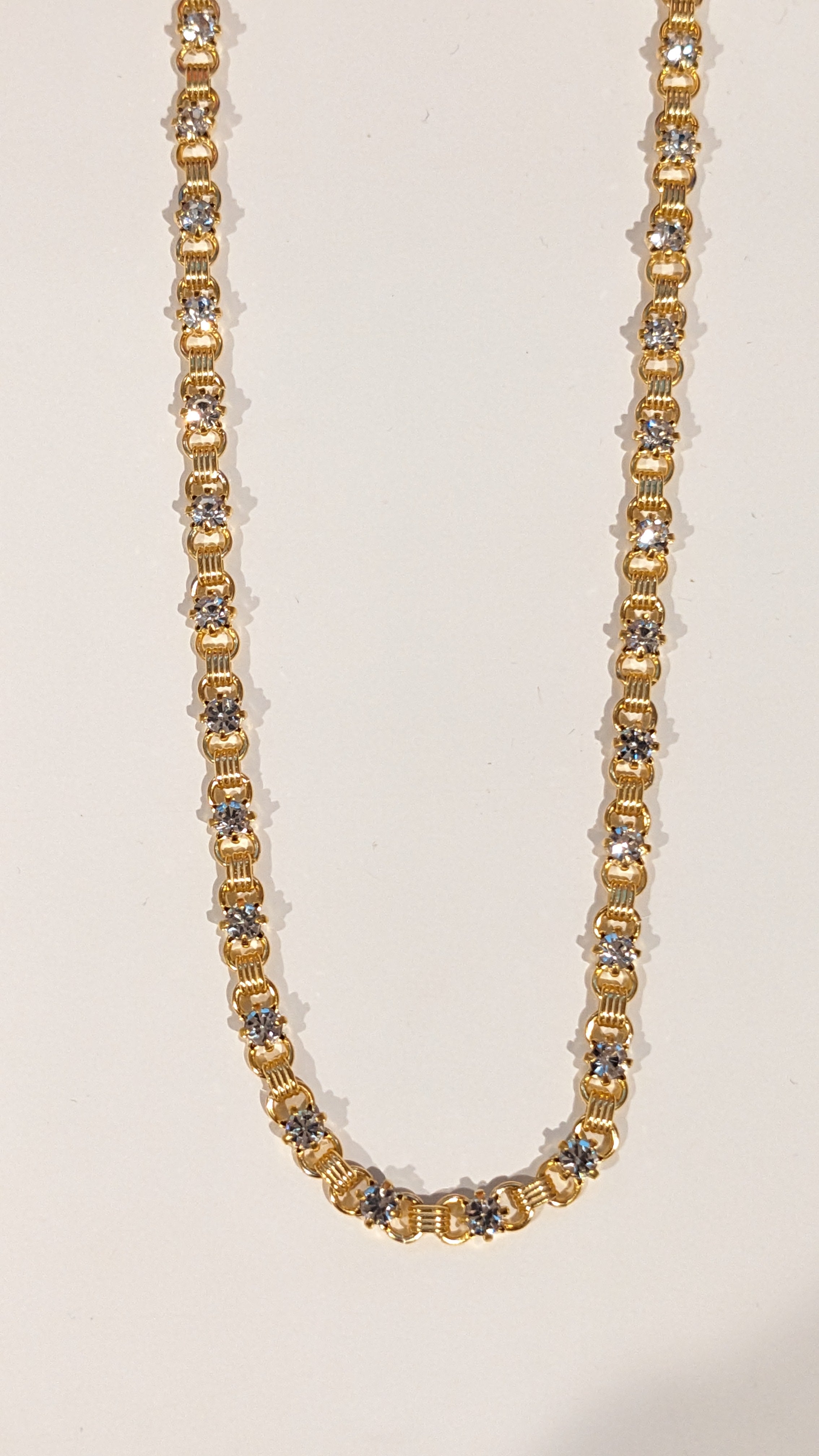Rhinestone Chain Necklace