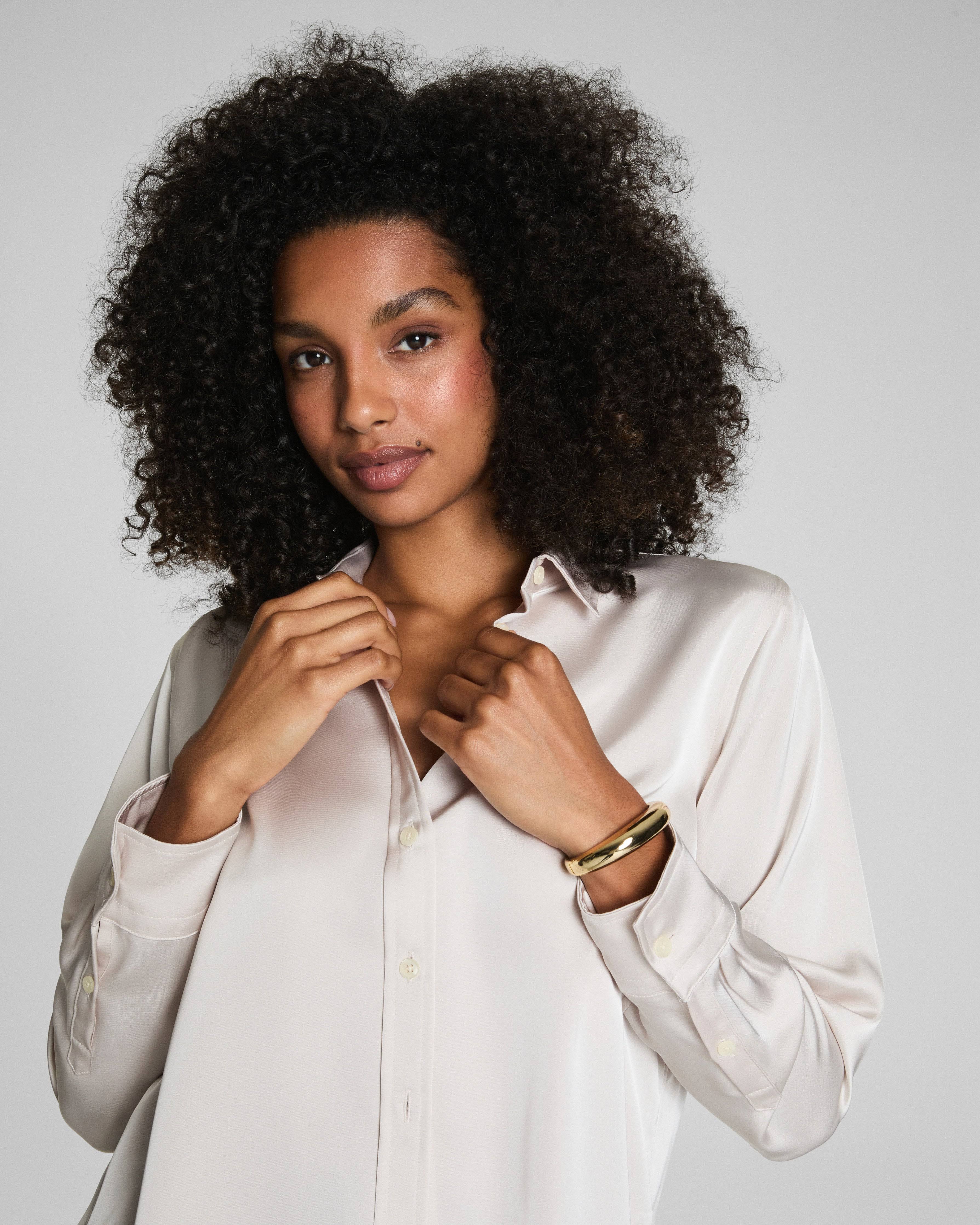 SPANX Silky Smooth Button Down - Birch