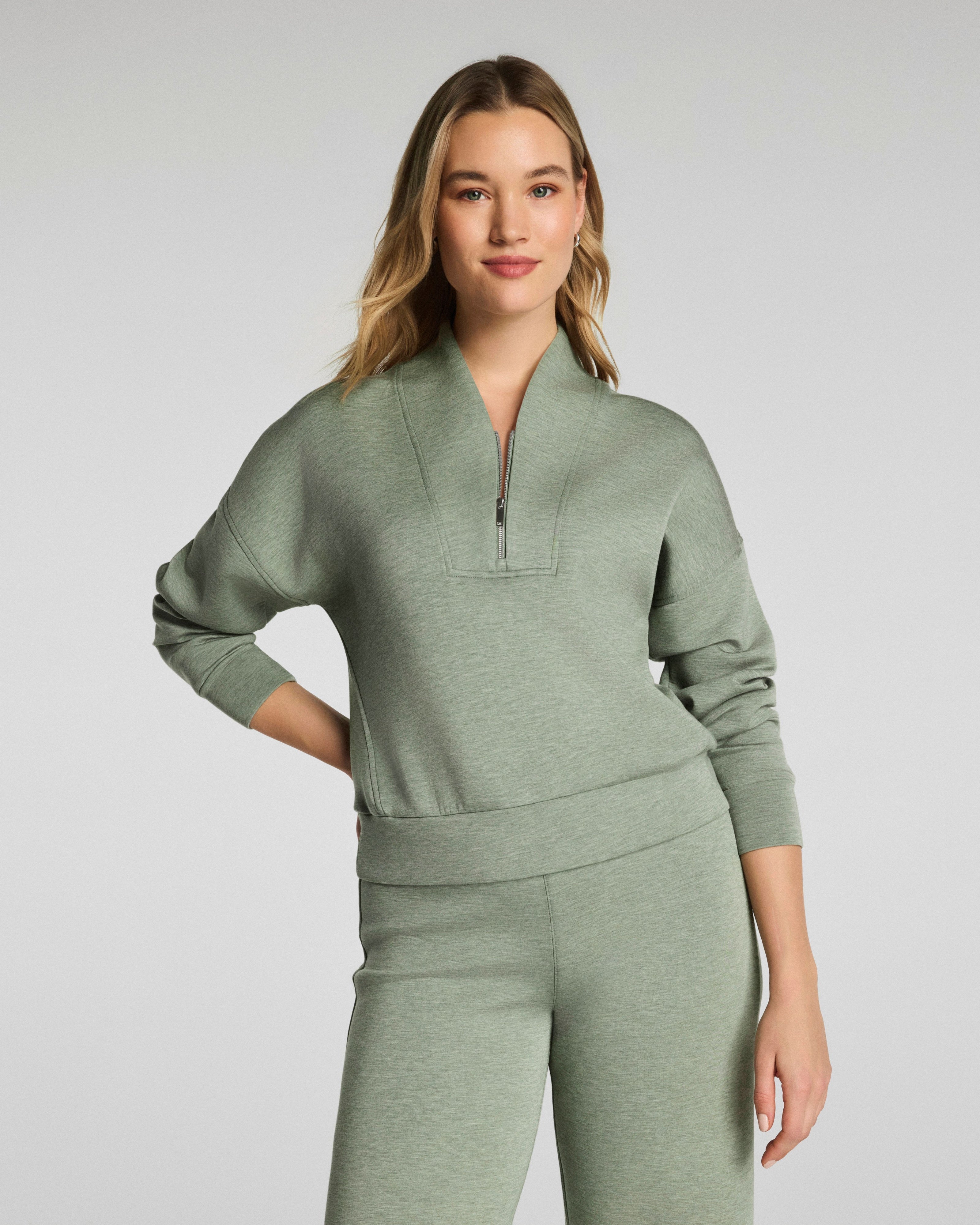 SPANX AirEssentials Shawl Collar Half Zip