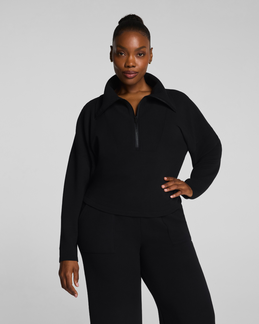 SPANX AirEssentials French Rib Half Zip
