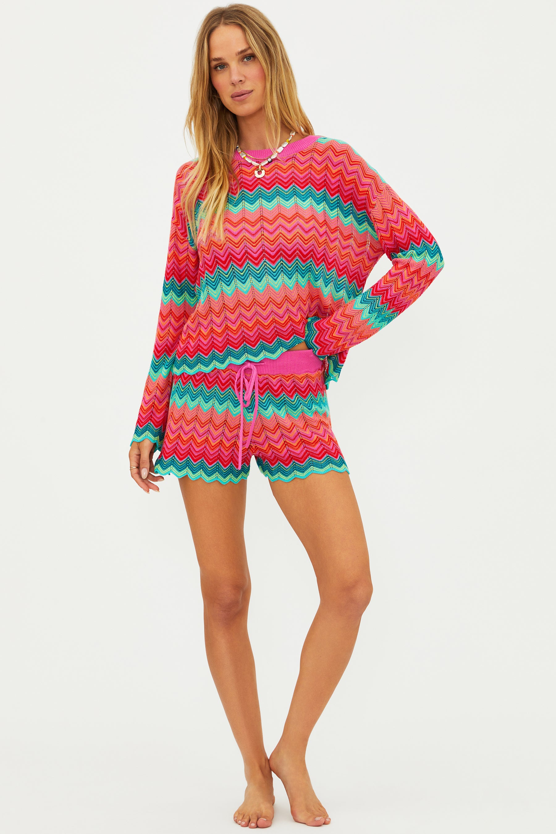 Beach Riot Balboa Short - Strawberry Ice Chevron