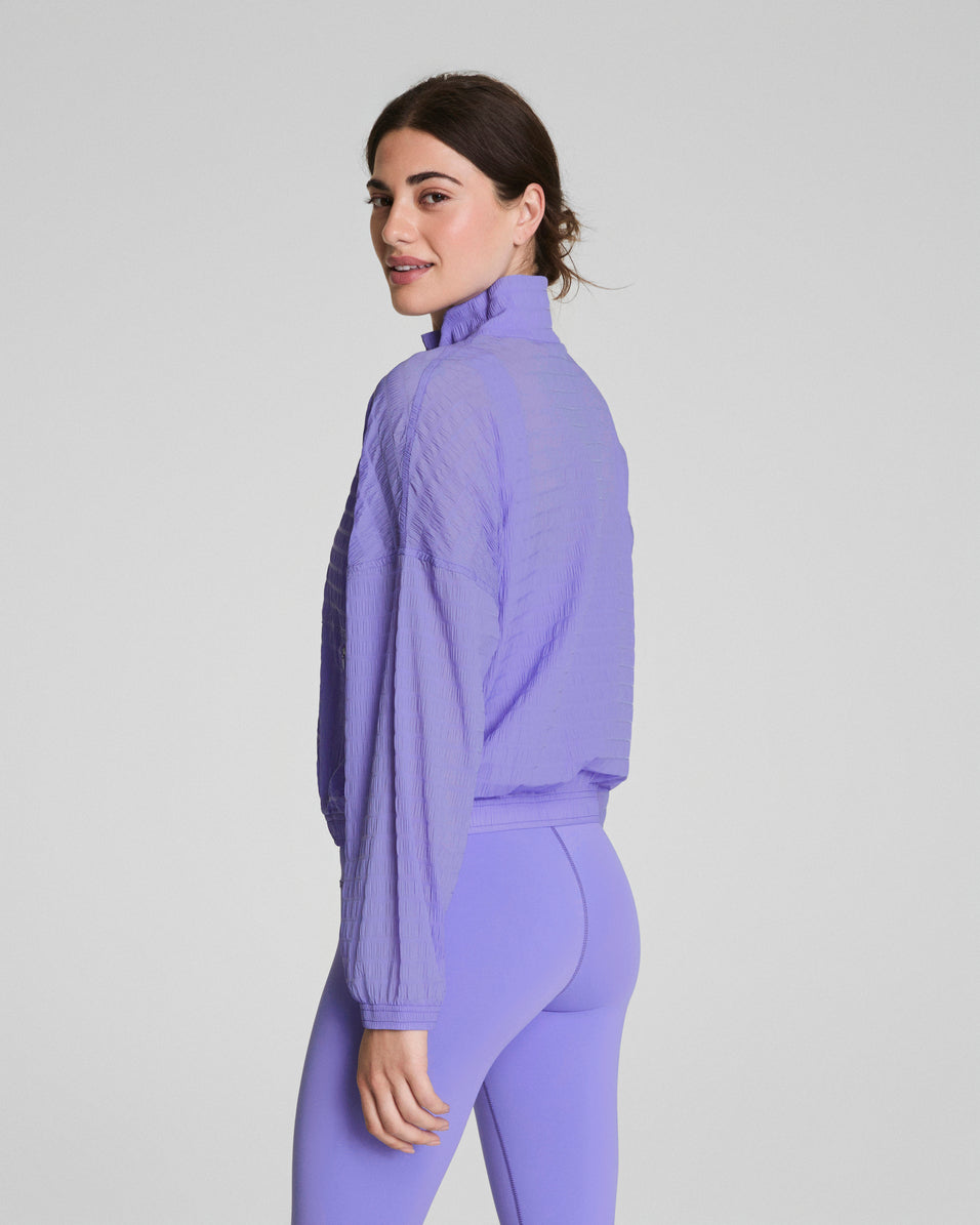 SPANX Textured Half Zip