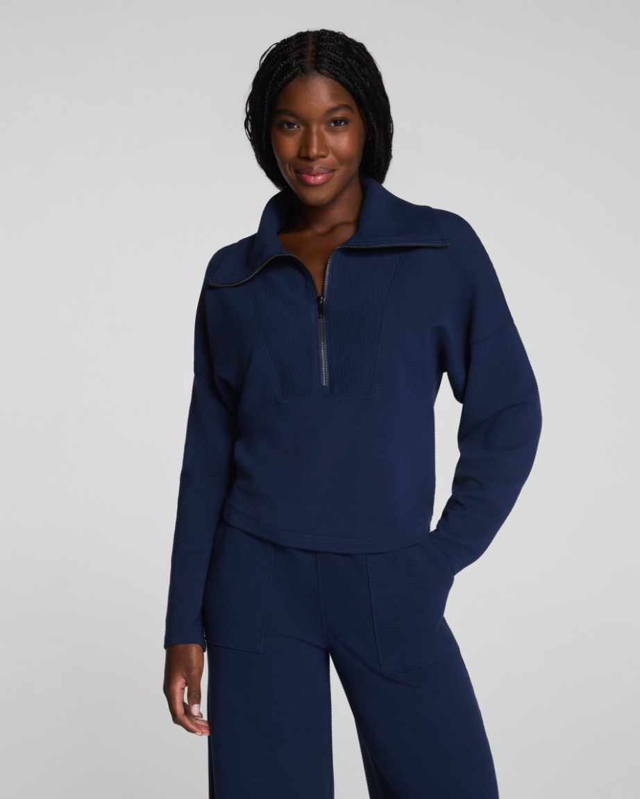 SPANX AirEssentials French Rib Half Zip