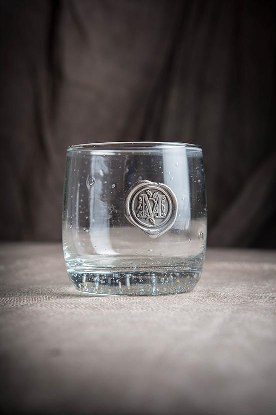 Initial Double Old Fashioned Glass