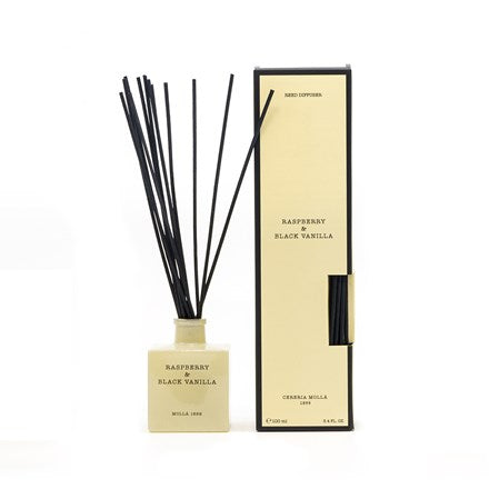 Cereria Molla Raspberry & Black Vanilla Reed Diffuser