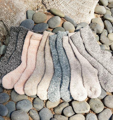 Barefoot Dreams CozyChic Heathered Socks