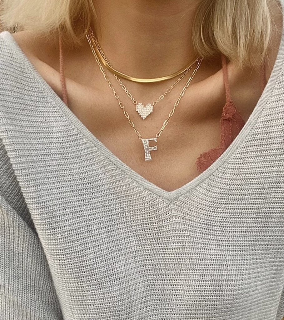 Blended Initial Necklace - Final Sale 50% off