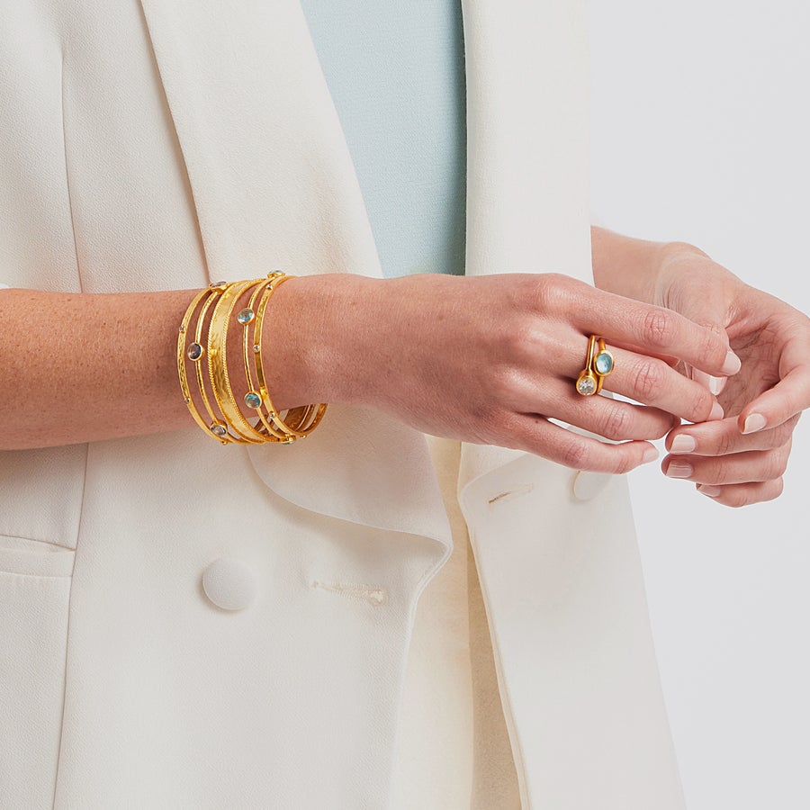 Julie Vos Milano Luxe Bangle - Gold