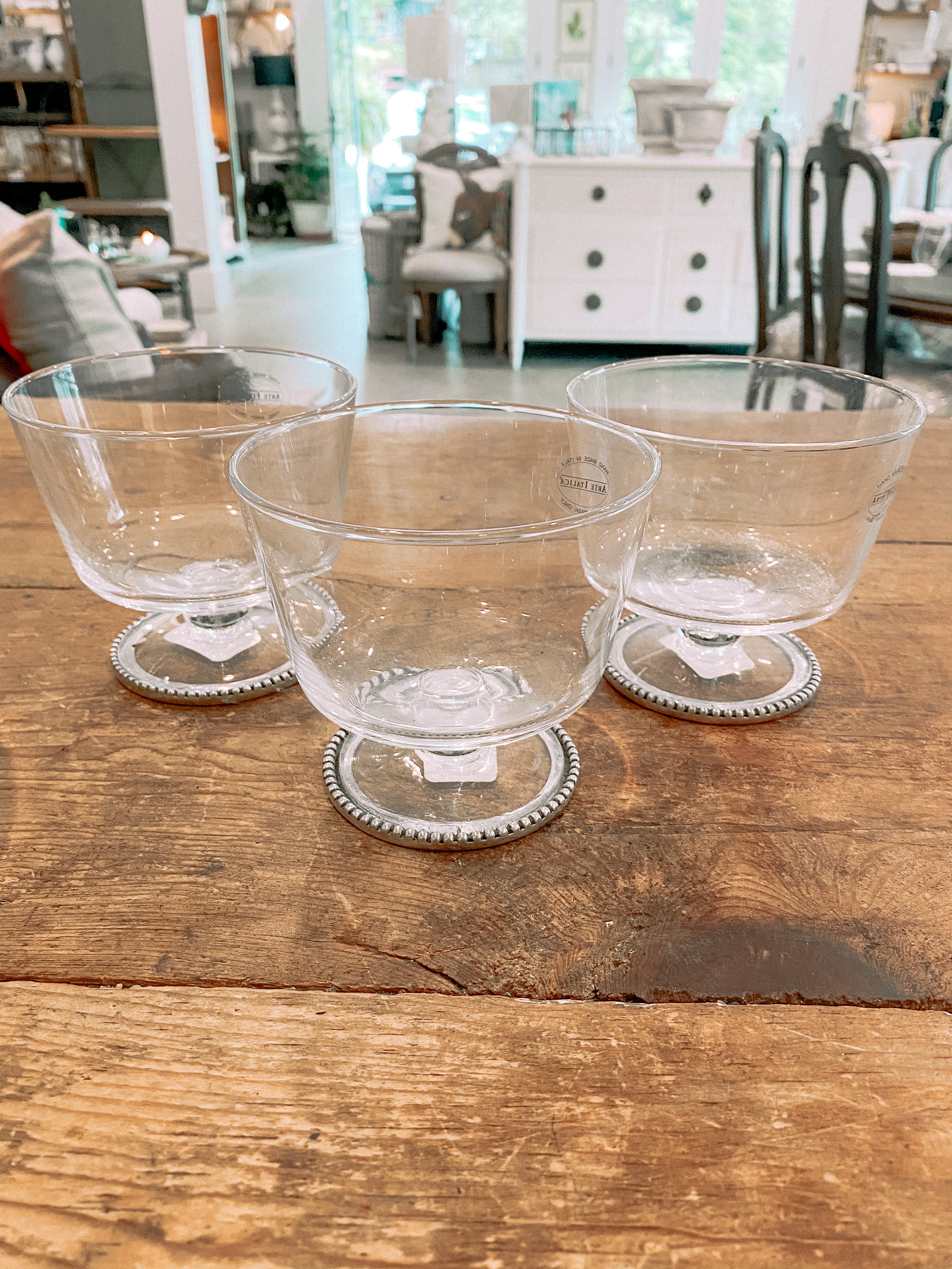 Eleganza Footed Beaded Dessert Bowl - Final Sale 40% off in cart