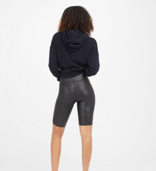 SPANX Faux Leather Bike Shorts