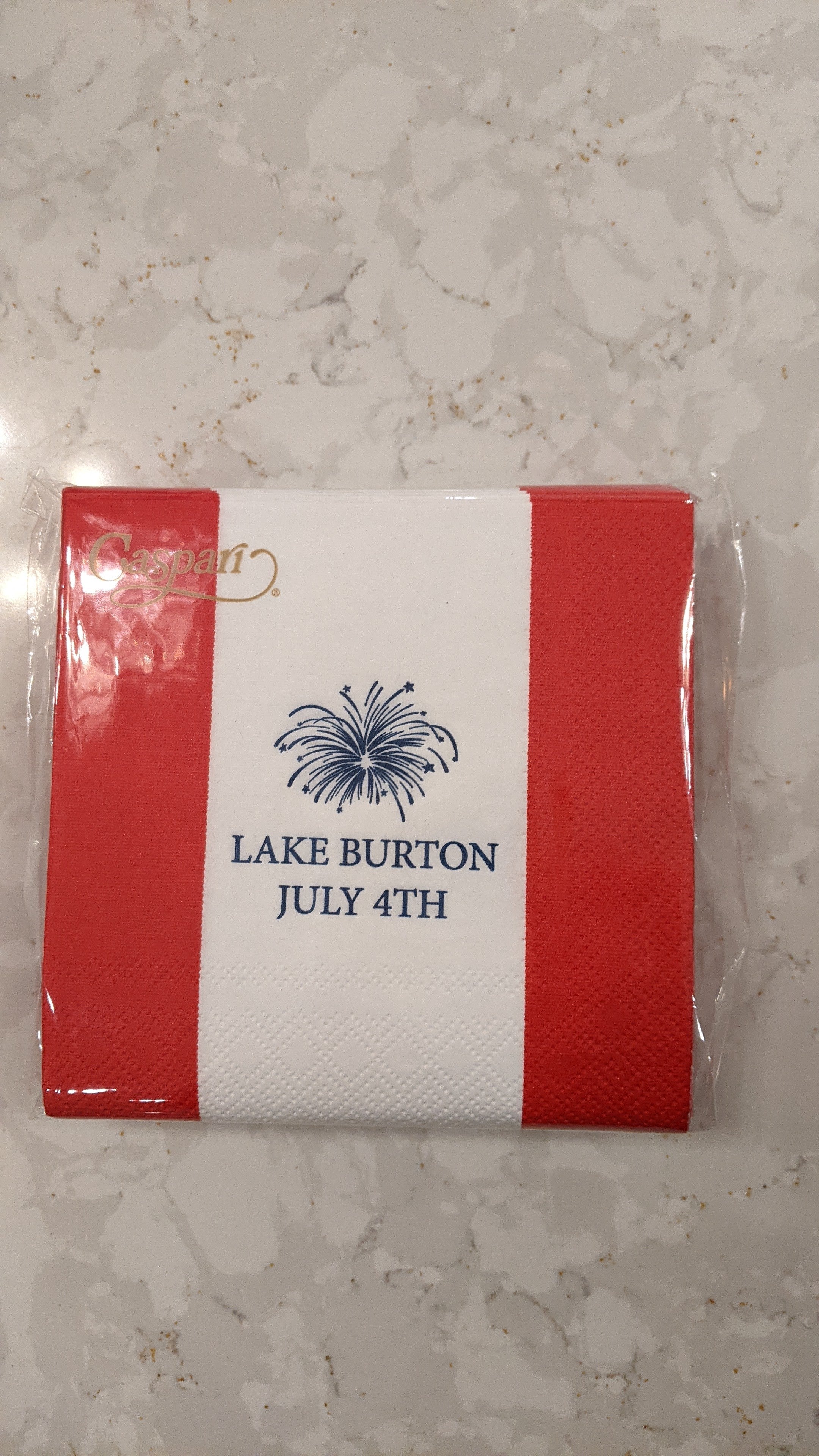 July 4th At The Lake Cocktail Napkins