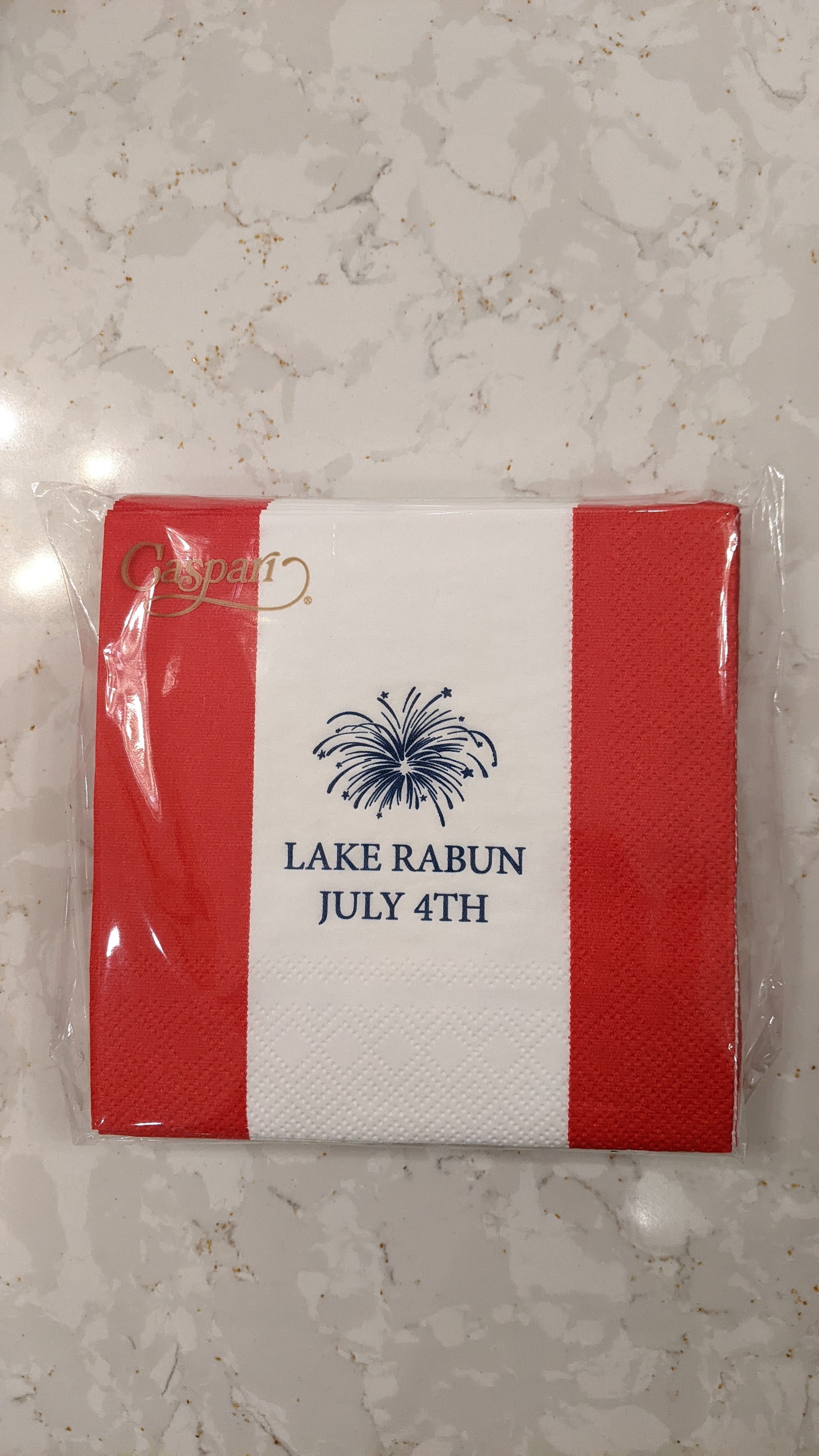 July 4th At The Lake Cocktail Napkins