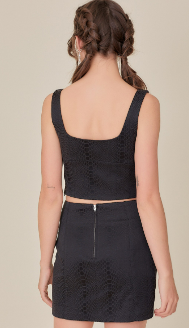 Corine Snakeskin Top - Final Sale 50% off in cart