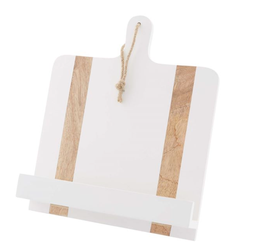 White Cookbook Holder