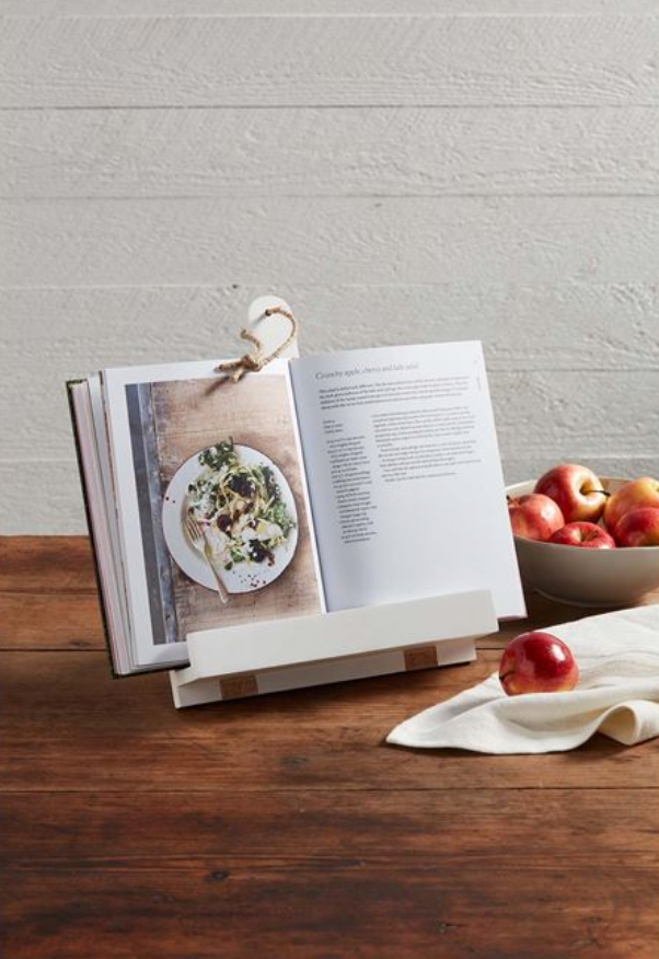 White Cookbook Holder
