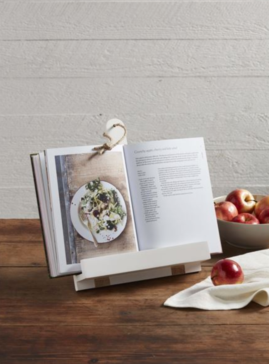 White Cookbook Holder