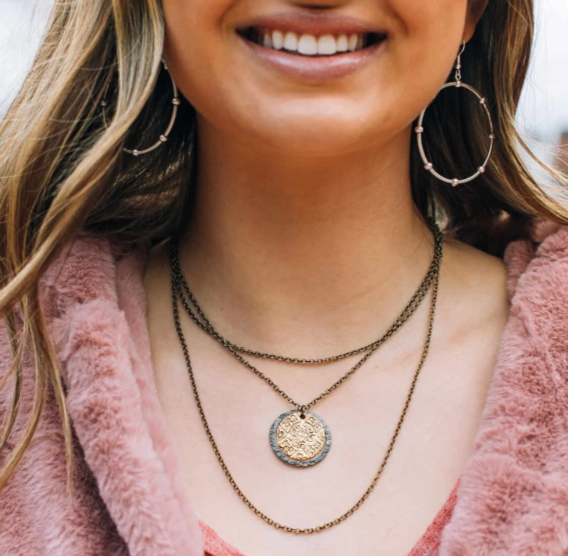 Inspire Designs Trinity Coin Necklace - Final Sale