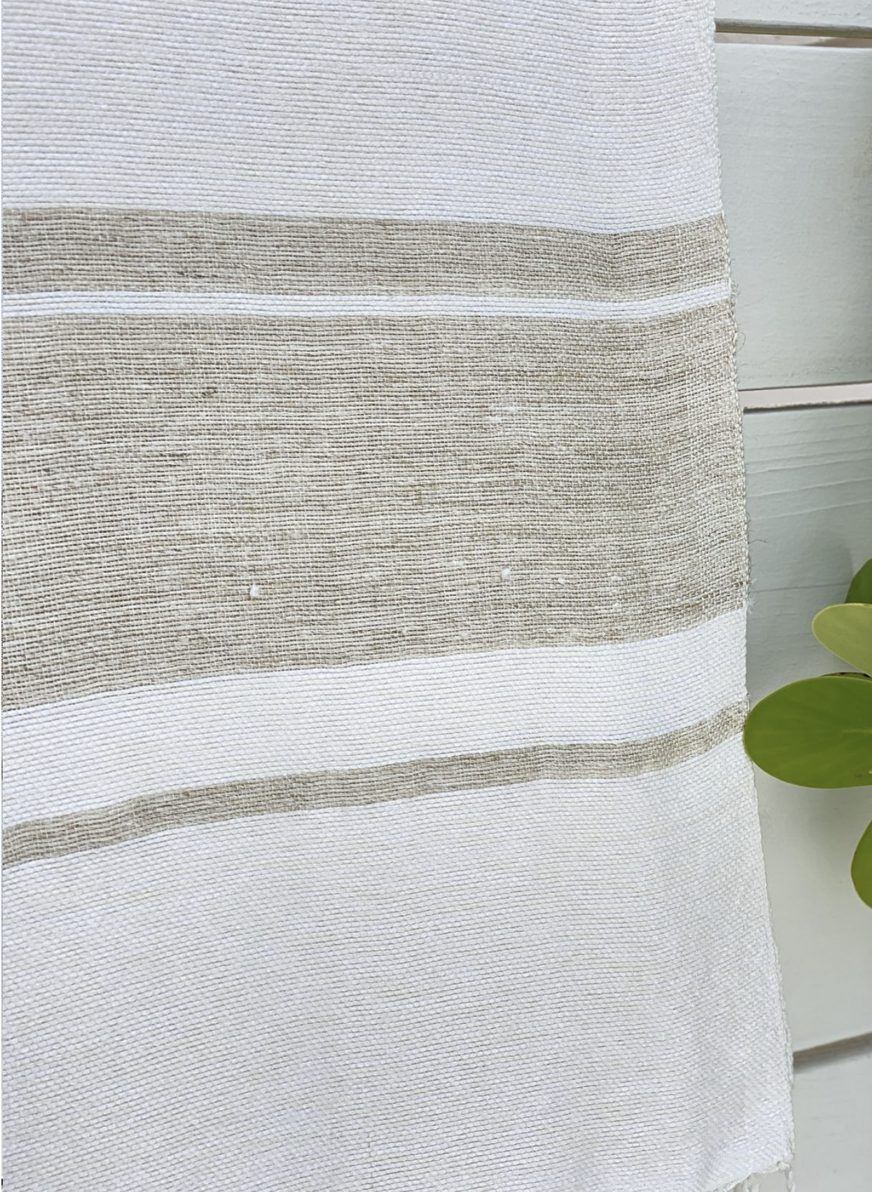 Throw Bicolor Stripes Sidi Bou Said Bamboo and Cotton - Final Sale 30% off in cart