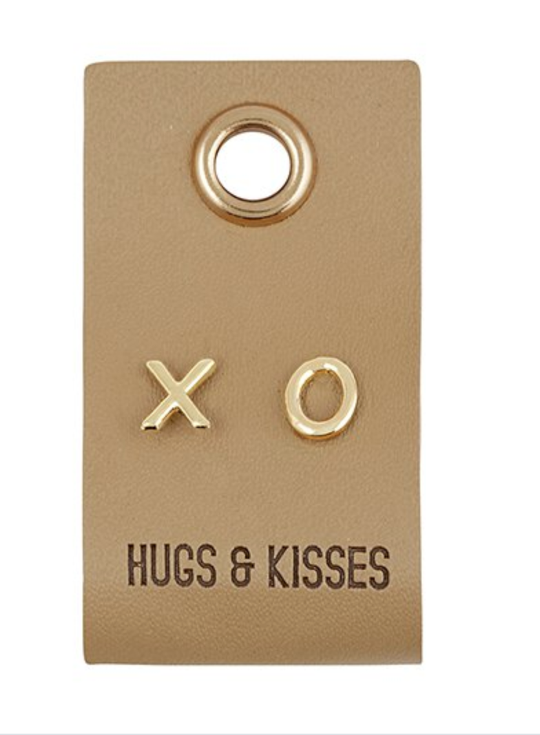 Leather Tag Earrings