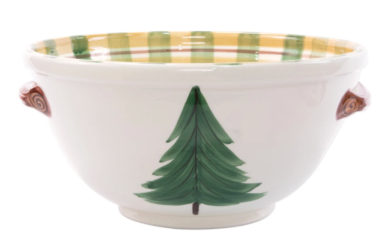 Vietri Old St. Nick Medium Handled Bowl