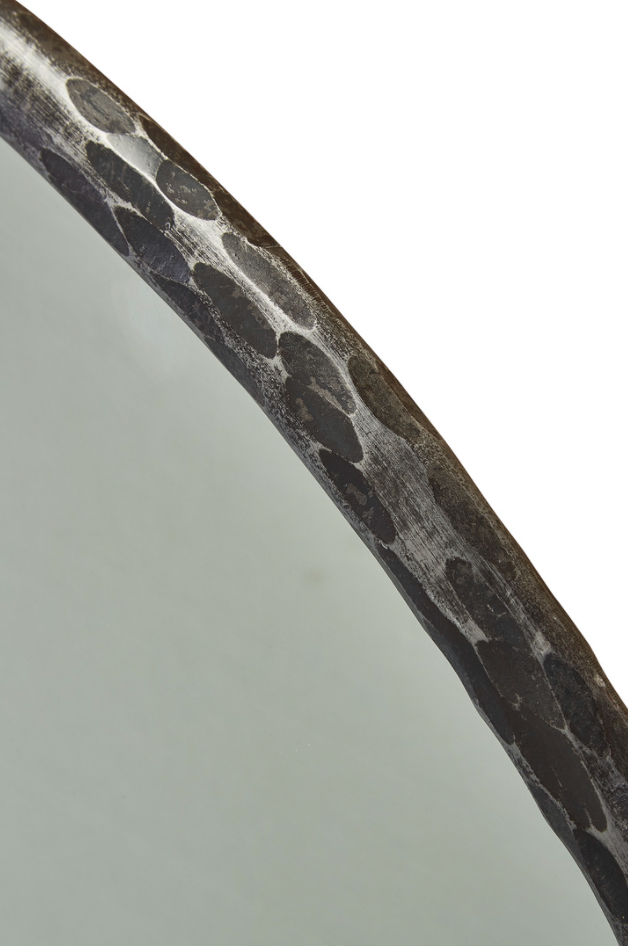 Metal Edge Round Mirror