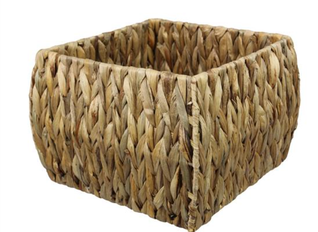 Natural Woven Rectangle Basket