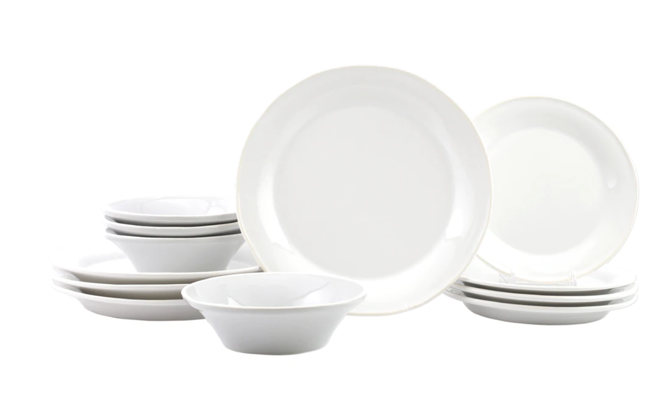 Vietri Chroma White Dishes