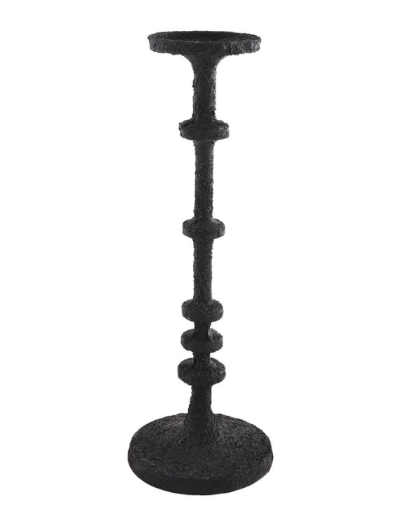 Black Metal Candlestick - Final Sale 40% off in cart