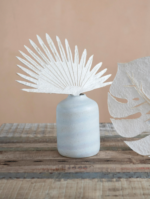 Reactive Glaze Stoneware Vase - Final Sale 40% off in cart