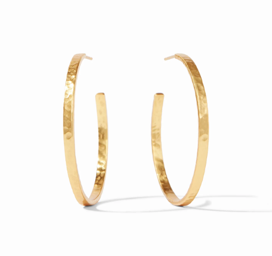 Julie Vos Crescent Hoop - Gold